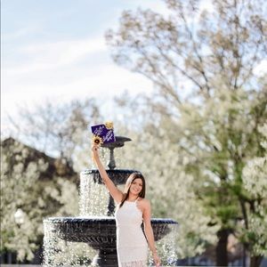 White Graduation Dress